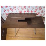 Retro Tiered Modern Writing Desk with Chrome Legs