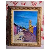 Vibrant Cuban Fine Art Painting - Boys with Kite