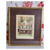 *SIGNED* Fine Art French Print - Andre Renoux - La Maison Catherine La Mere Catherine, Place du Tetre a Montmartre