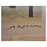 *SIGNED* Fine Art French Print - Andre Renoux - La Maison Catherine La Mere Catherine, Place du Tetre a Montmartre