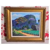 *SIGNED* Original Carribean Fine Art Landscare Painting - J. Carrasco