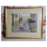 American Fine Art Print - George Hitchcock - Flower Girl in Holland