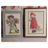 Adorable Fine Art Print Pair - Lisi Martin - Garden Girl Series