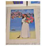 *SIGNED* Hawaiian Fine Art Print Series (3) - Rosalie Prussing - The Royal Hawaiian / Diamond Head / Pa