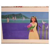 *SIGNED* Hawaiian Fine Art Print Series (3) - Rosalie Prussing - The Royal Hawaiian / Diamond Head / Pa