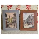*SIGNED* New Orleans Fine Art Painting Pair - Knut "Ken" Englehardt - French Quarter Series
