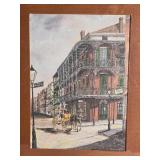 *SIGNED* New Orleans Fine Art Painting Pair - Knut "Ken" Englehardt - French Quarter Series