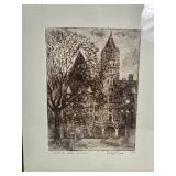 *SIGNED**LOCAL* St. Paul Fine Art Architechtural Print Series - Michael Bond - State Capitol . Minnesota . Winter / "Nostalgia" / Landmark Center / Mickey