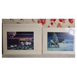 *SIGNED**ARTIST PROOF* Idyllic Rural Fine Art Print Pair - Connie Bieber - A Welcome is Waiting / Tender Offerings