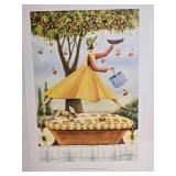 *SIGNED* Joyful Rural Fine Art Print Pair - Connie Bieber - Apple Pie Days / Dawn is Nigh