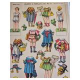 Antique French Paper Doll Sheet Series - Imagerie D