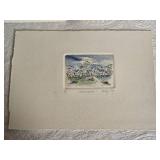 *SIGNED* Darling Fine Art European Street Scene Print Series - Betty Guy - In Venice / Paris / Jo