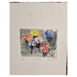 *SIGNED* Darling Fine Art European Street Scene Print Series - Betty Guy - In Venice / Paris / Jo