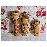 Japanese Kokeshi Doll Collection