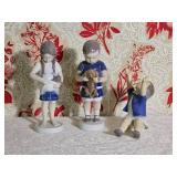 B&G Danish Porcelain Child Figurine Collection in Blue and White