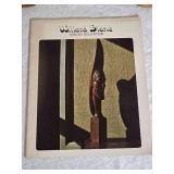 Willard Stone Wood Sculpture Book and Carved Figure Pair