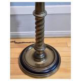 Traditional Floor Lamp with Black Shade