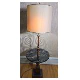 Table Lamp with Stone Accent Shelf
