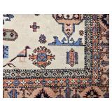 Large Oriental Wool Area Rug with Medallion Design