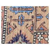 Large Oriental Wool Area Rug with Medallion Design