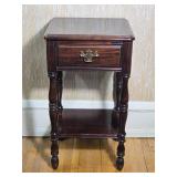 Traditional Mahogany One Drawer Side Table