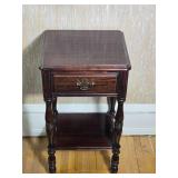 Traditional Mahogany One Drawer Side Table