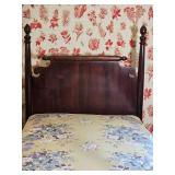 Antique Mahogany Four-Poster Twin Bed