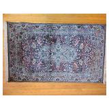 Oriental Indian Hand-Knotted Silk Rug