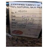 Oriental Indian Hand-Knotted Silk Rug