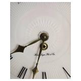 Large Brass Tone Pocket Watch Style Wall Clock