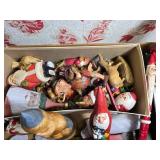 Carved Wood Santa and Holiday Figure Collection