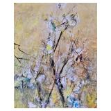 Original French Fine Art Painting - Jacques Lalande - Girls in Garden - Oil on Canvas