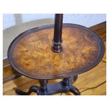 Queen Anne Antique Mahogany Table Lamp