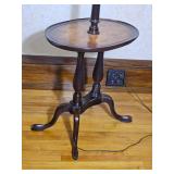 Queen Anne Antique Mahogany Table Lamp