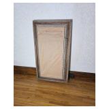 Stunning Antique Regency Beveled Vertical Mirror with Guilt Gesso Relief