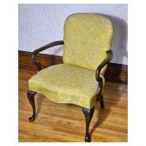 Chippendale Mahogany Parlor Chair with Beautiful Upholstery