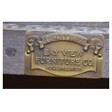 Spanish Revival Antique Trestle Side Table by Bayview Furniture
