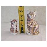 Royal Crown Derby Imari Cat and Kitten Set
