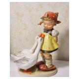 1950s Hummel Happy Traveler and Goose Girl Figurines
