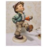 1950s Hummel Happy Traveler and Goose Girl Figurines