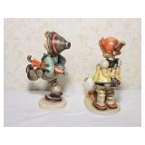 1950s Hummel Happy Traveler and Goose Girl Figurines