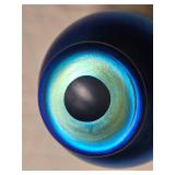 Steuben Blue Aurene Art Glass Vase Unmarked