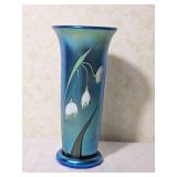 Lily of the Valley Iridescent Art Glass Vase ~ Signed Bruce