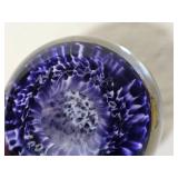 Mayauel Ward Art Glass Paperweight Yellow Butterfly