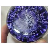 Mayauel Ward Art Glass Paperweight Yellow Butterfly