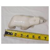 Bone/Antler Polar Bear Carving