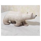 Bone/Antler Polar Bear Carving