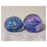 Collection of Murano Style Millefiori Glass Paperweights