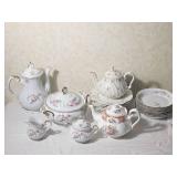 Haviland and Edlisite Race Rose China Pieces