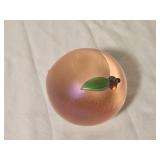 Orient & Flume Iridescent Art Glass Peace Paperweight